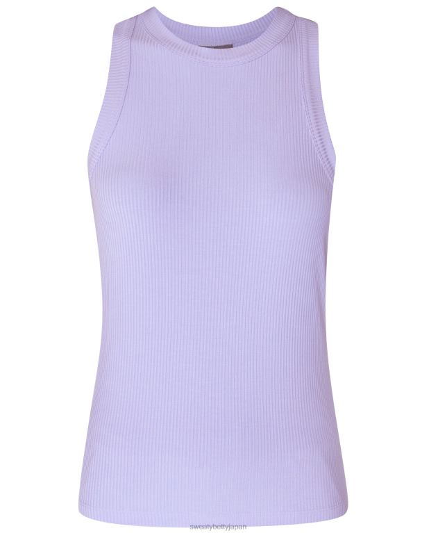 Sweaty Betty 女性 ハーパーレーサータンクトップ L4RHF143 衣類 仮想紫紫