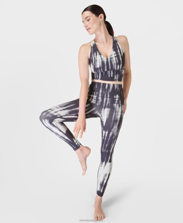 Sweaty Betty 女性 スーパーソフトヨガレギンス L4RHF179 衣類 グレーのボケ味のプリント