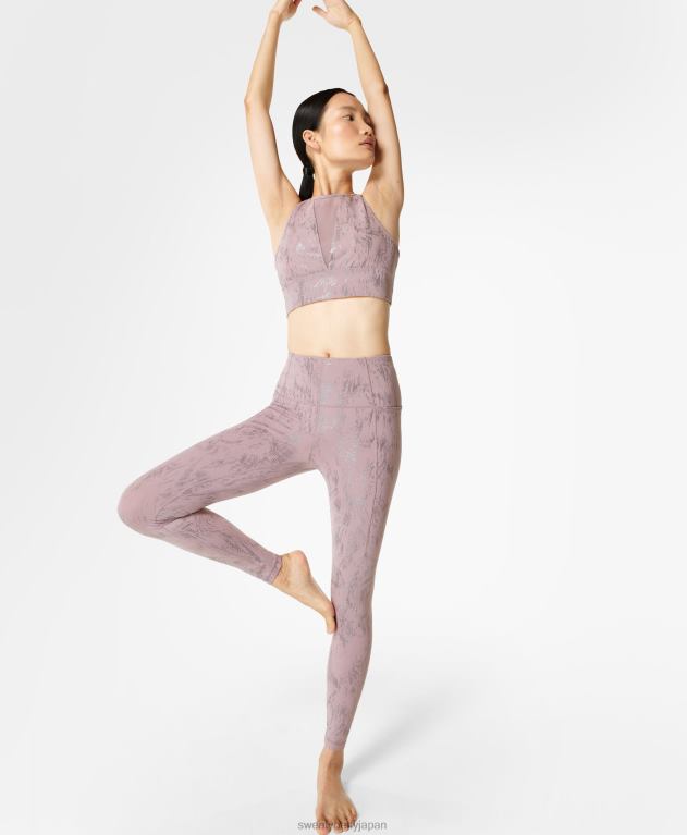 Sweaty Betty 女性 スーパーソフトヨガレギンス L4RHF188 衣類 ピンクのフュージョンフォイルプリント