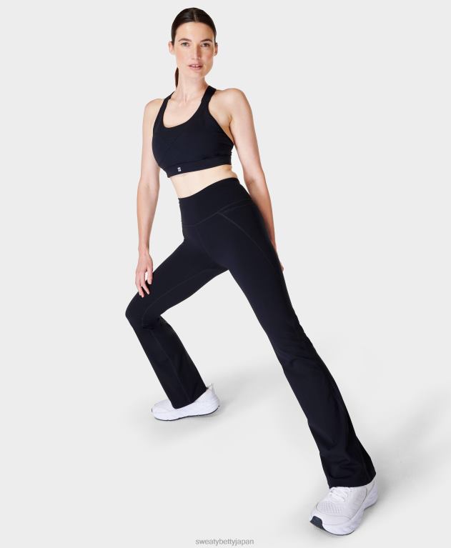 Sweaty Betty 女性 パワーブーツカットトレーニングパンツ L4RHF190 衣類 黒