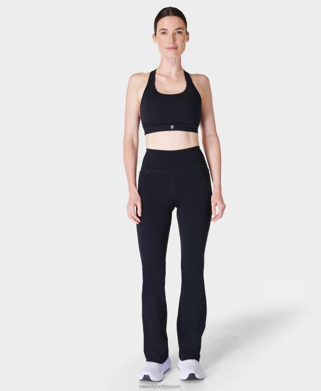 Sweaty Betty 女性 パワーブーツカットトレーニングパンツ L4RHF190 衣類 黒