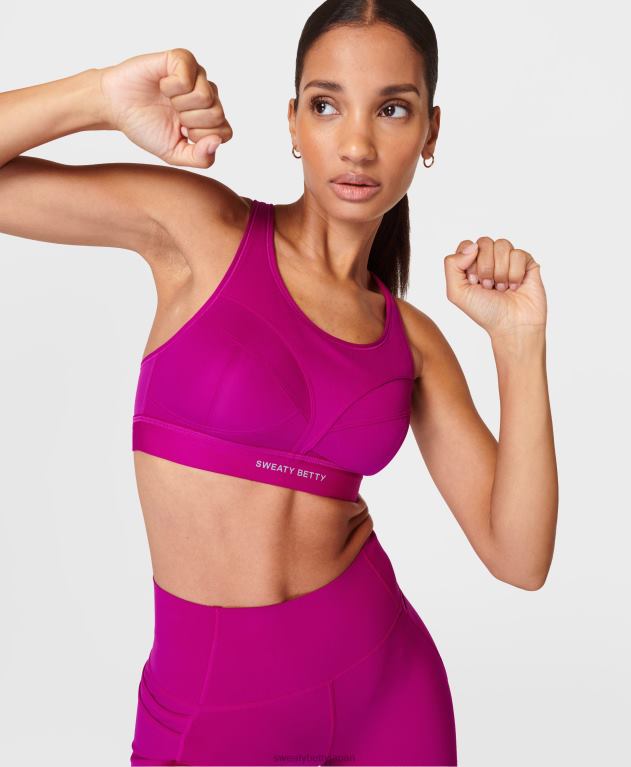 Sweaty Betty 女性 パワプロランニングブラ L4RHF211 衣類 マゼンタフュージョンパープル