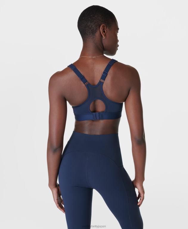 Sweaty Betty 女性 パワプロランニングブラ L4RHF212 衣類 ネイビーブルー