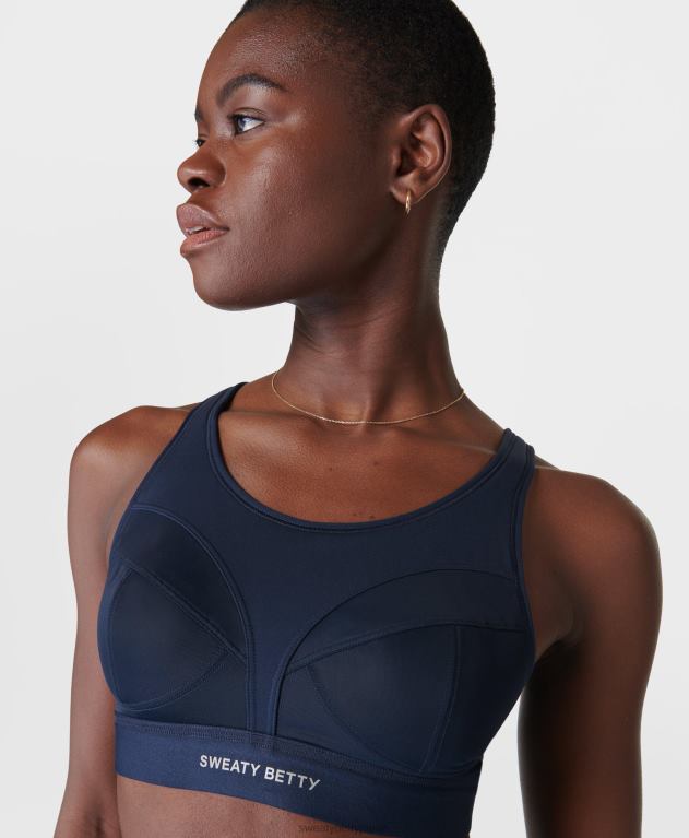 Sweaty Betty 女性 パワプロランニングブラ L4RHF212 衣類 ネイビーブルー