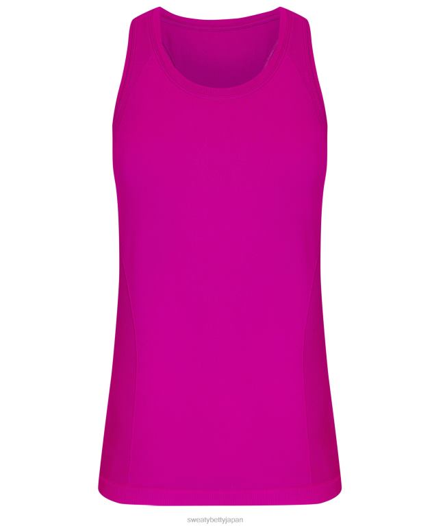 Sweaty Betty 女性 アスリートのシームレスなトレーニング タンク L4RHF218 衣類 マゼンタフュージョンパープル