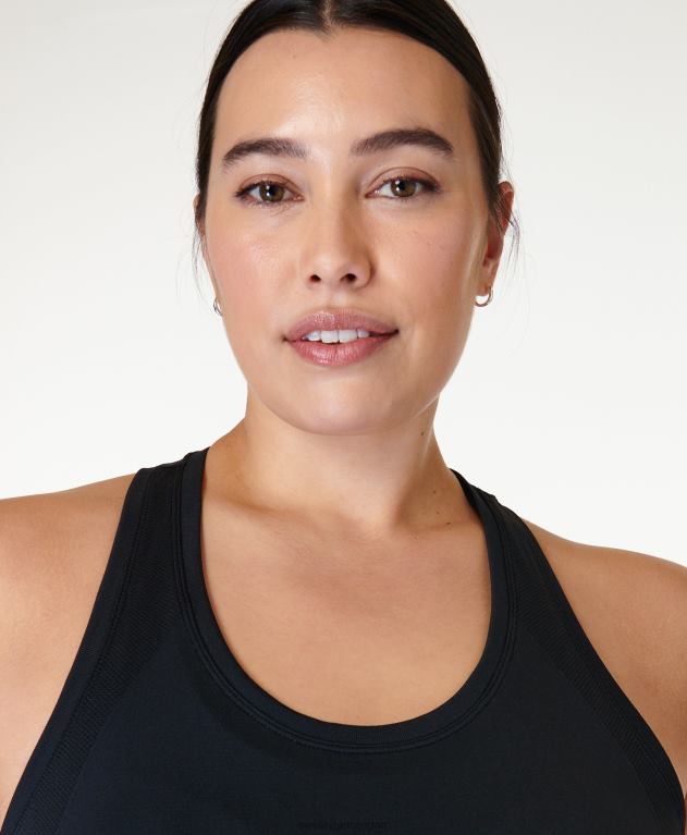 Sweaty Betty 女性 アスリートのシームレスなトレーニング タンク L4RHF219 衣類 黒