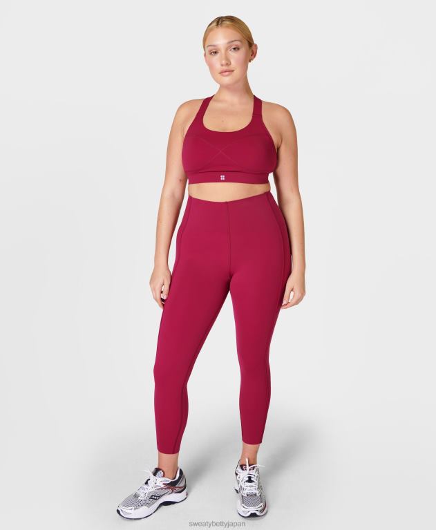 Sweaty Betty 女性 パワーミディアムサポートスポーツブラ L4RHF240 衣類 ヴァンプレッド