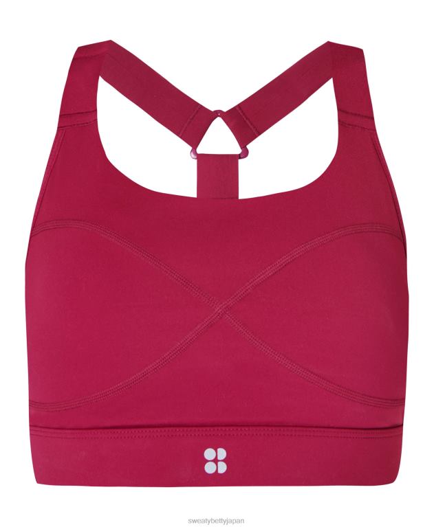 Sweaty Betty 女性 パワーミディアムサポートスポーツブラ L4RHF240 衣類 ヴァンプレッド