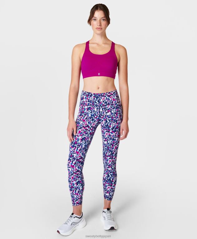 Sweaty Betty 女性 パワーミディアムサポートスポーツブラ L4RHF245 衣類 マゼンタフュージョンパープル