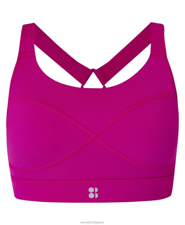 Sweaty Betty 女性 パワーミディアムサポートスポーツブラ L4RHF245 衣類 マゼンタフュージョンパープル