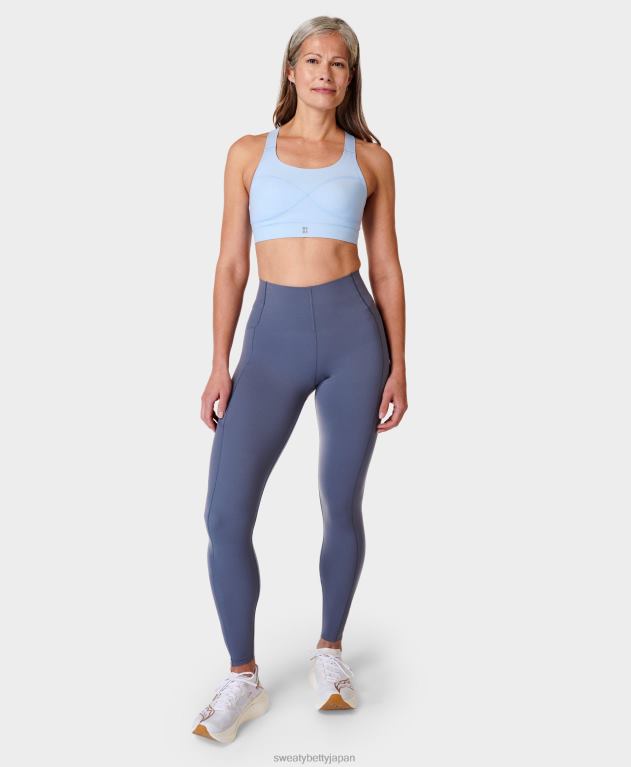 Sweaty Betty 女性 パワーミディアムサポートスポーツブラ L4RHF247 衣類 ブリーズブルー