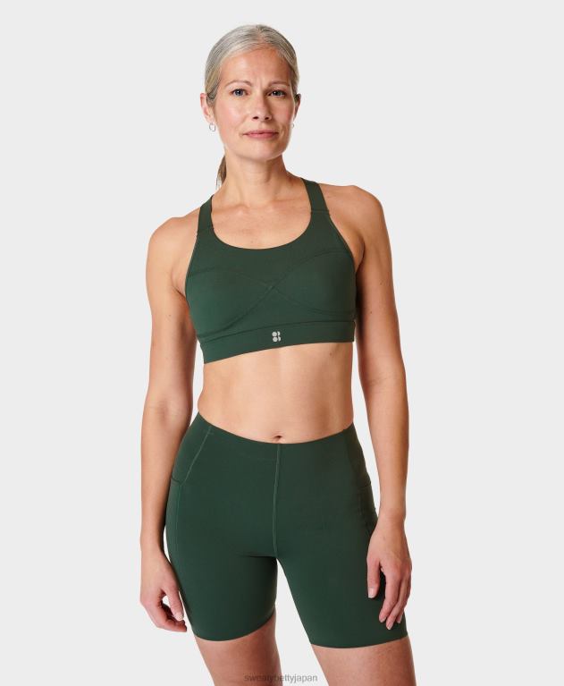 Sweaty Betty 女性 パワーミディアムサポートスポーツブラ L4RHF248 衣類 トレッキンググリーン