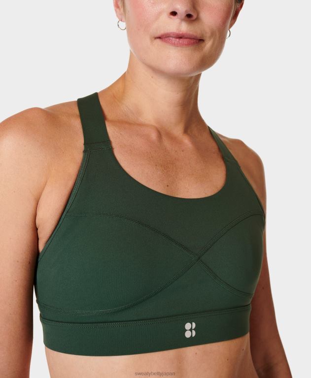 Sweaty Betty 女性 パワーミディアムサポートスポーツブラ L4RHF248 衣類 トレッキンググリーン