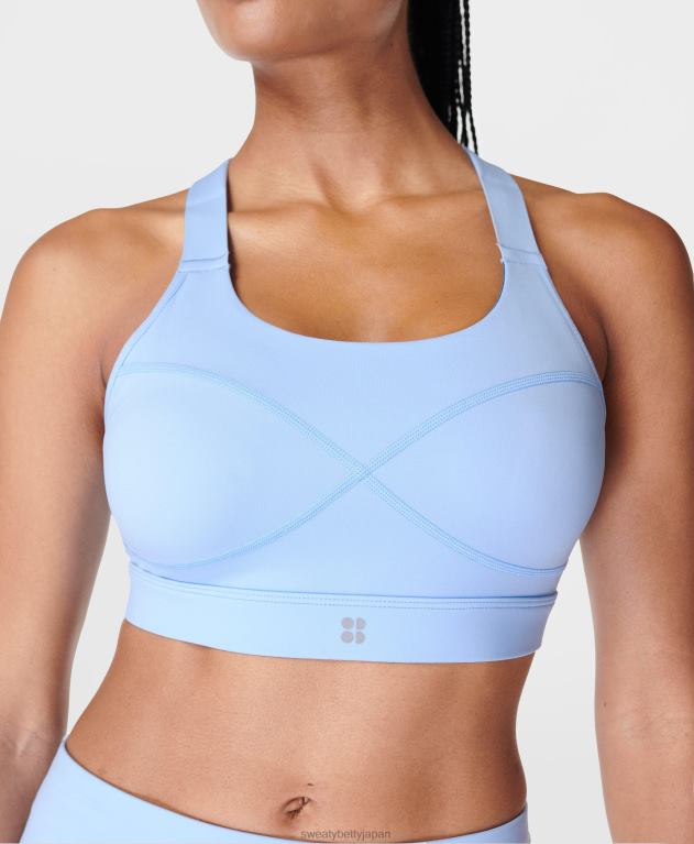 Sweaty Betty 女性 パワーミディアムサポートスポーツブラ L4RHF251 衣類 フィルターブルー