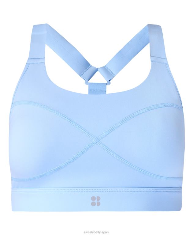 Sweaty Betty 女性 パワーミディアムサポートスポーツブラ L4RHF251 衣類 フィルターブルー