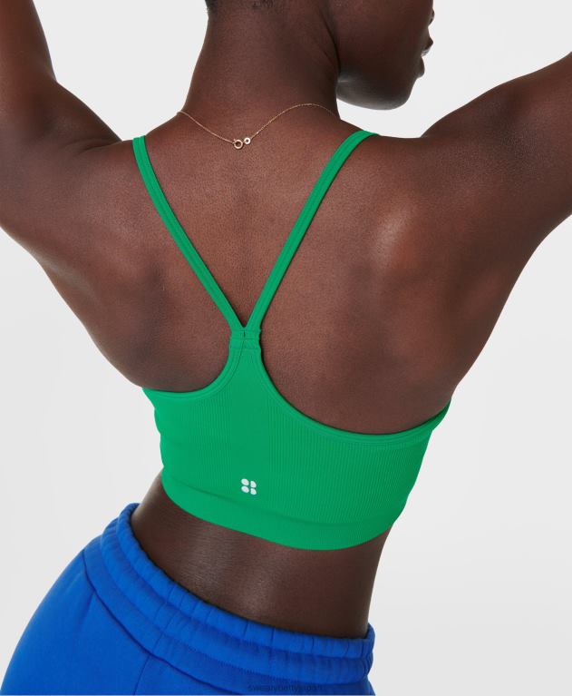 Sweaty Betty 女性 精神を回復したヨガブラ L4RHF268 衣類 エレクトログリーン