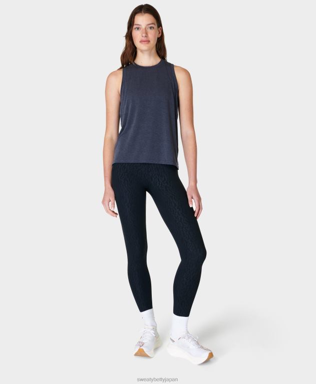 Sweaty Betty 女性 ソフトフロースタジオタンク L4RHF270 衣類 ネイビーブルー