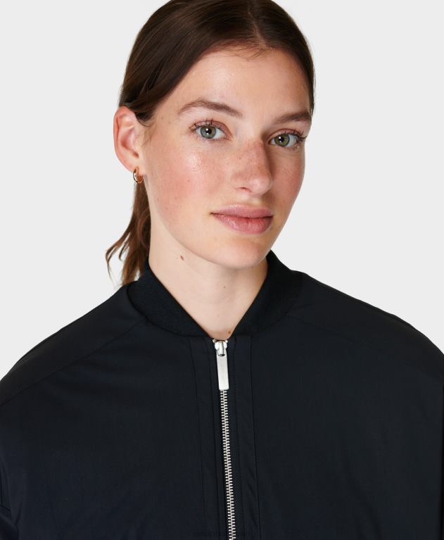 Sweaty Betty 女性 エクスプローラー ボンバー ジャケット L4RHF292 衣類 黒