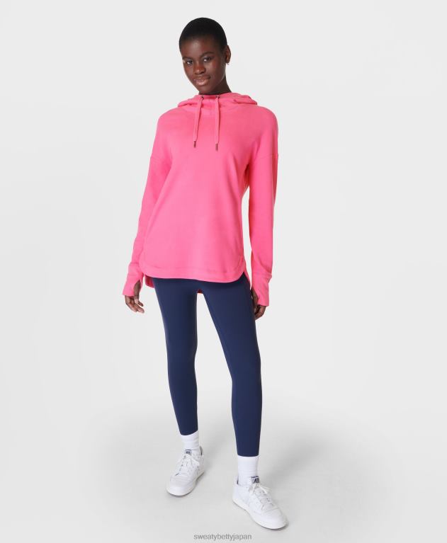 Sweaty Betty 女性 エスケープラックスフリースパーカー L4RHF293 衣類 カメリアピンク