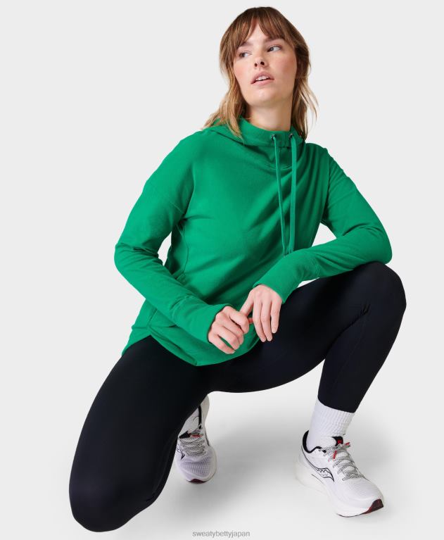 Sweaty Betty 女性 エスケープラックスフリースパーカー L4RHF295 衣類 エレクトログリーン