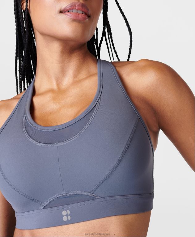 Sweaty Betty 女性 パワーアイコンランニングブラ L4RHF315 衣類 無限の青