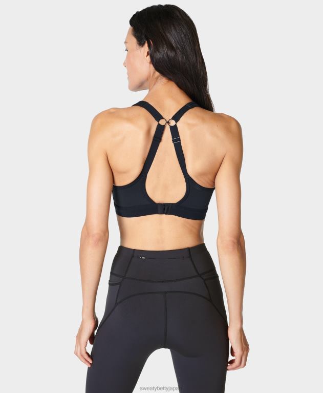 Sweaty Betty 女性 パワーアイコンランニングブラ L4RHF316 衣類 黒