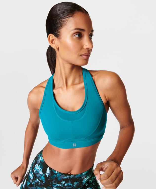 Sweaty Betty 女性 パワーアイコンランニングブラ L4RHF317 衣類 フューチャーブルー