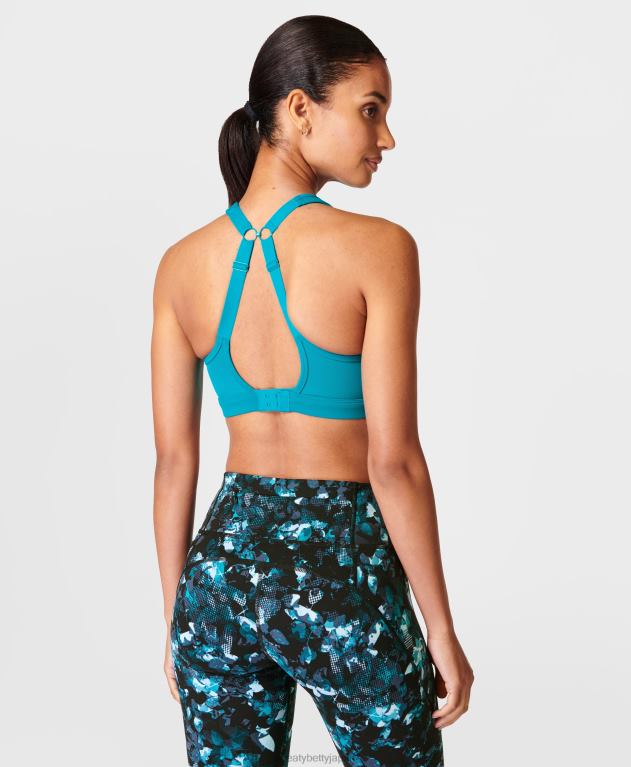 Sweaty Betty 女性 パワーアイコンランニングブラ L4RHF317 衣類 フューチャーブルー