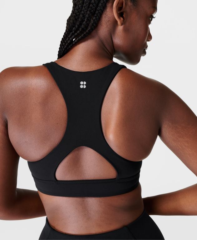 Sweaty Betty 女性 スーパーソフトリバーシブルヨガブラ L4RHF330 衣類 黒