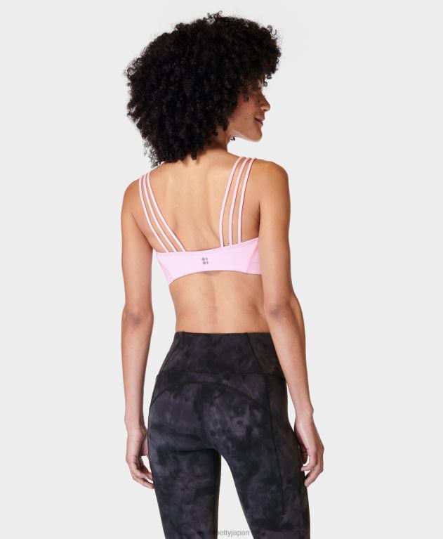 Sweaty Betty 女性 ああ、とても柔らかいヨガブラ L4RHF349 衣類 ネリネピンク