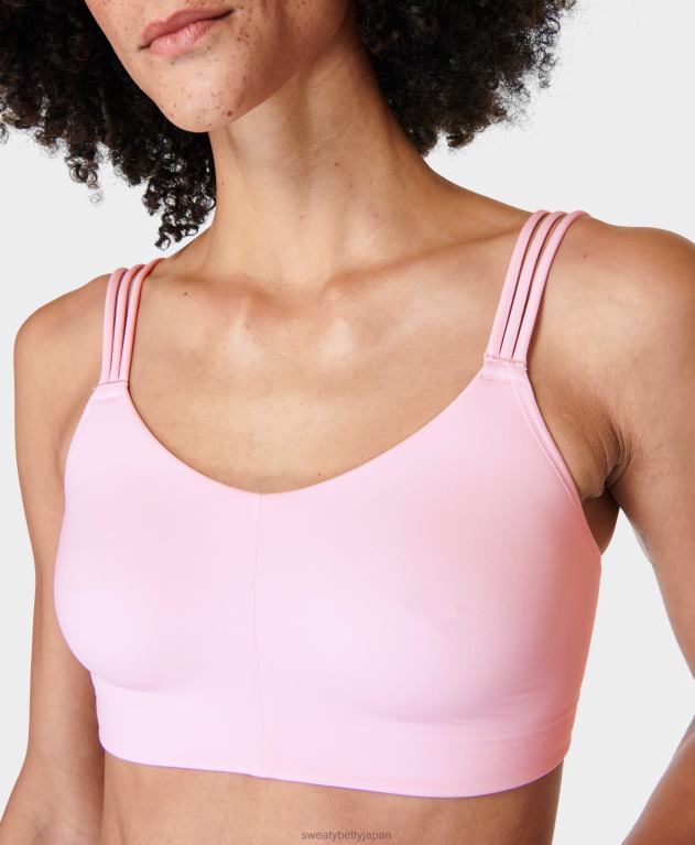 Sweaty Betty 女性 ああ、とても柔らかいヨガブラ L4RHF349 衣類 ネリネピンク