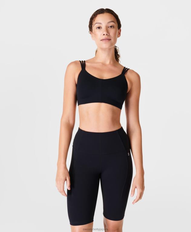 Sweaty Betty 女性 ああ、とても柔らかいヨガブラ L4RHF350 衣類 黒