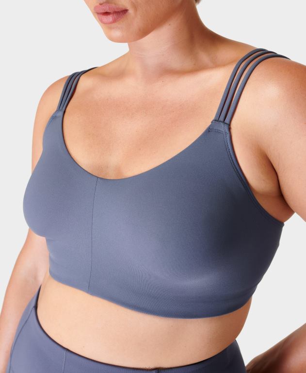 Sweaty Betty 女性 ああ、とても柔らかいヨガブラ L4RHF352 衣類 無限の青