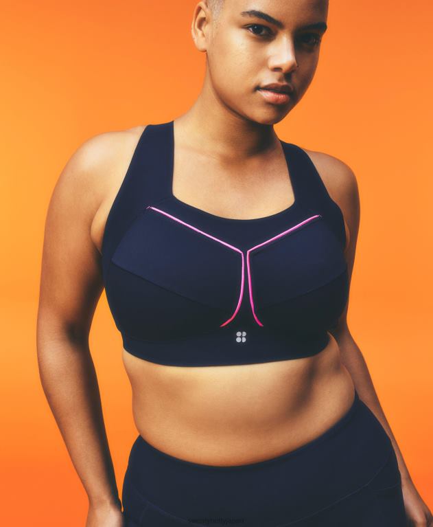 Sweaty Betty 女性 無重力ランニングブラ L4RHF395 衣類 ネイビーブルー