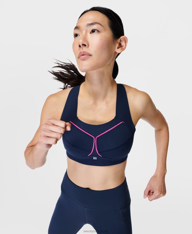 Sweaty Betty 女性 無重力ランニングブラ L4RHF395 衣類 ネイビーブルー