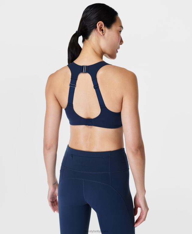 Sweaty Betty 女性 無重力ランニングブラ L4RHF395 衣類 ネイビーブルー