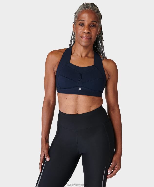 Sweaty Betty 女性 無重力ランニングブラ L4RHF404 衣類 ネイビーブルー