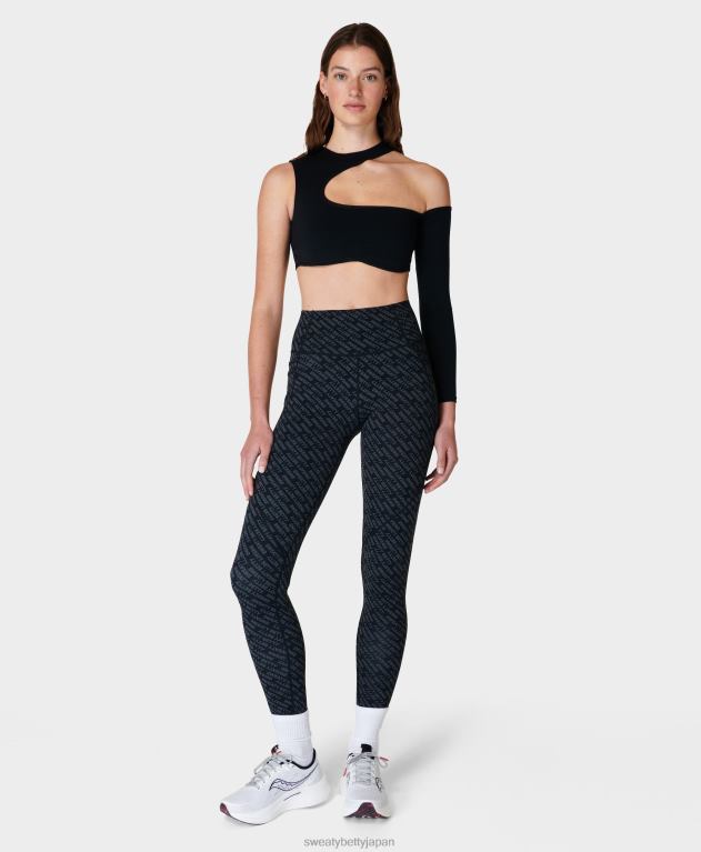 Sweaty Betty 女性 非対称カットアウトブラトップ L4RHF434 衣類 黒