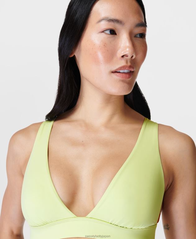 Sweaty Betty 女性 ペニンシュラ エクストラ ライフ ビキニトップ L4RHF439 衣類 ポメログリーン