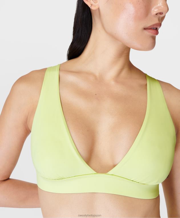 Sweaty Betty 女性 ペニンシュラ エクストラ ライフ ビキニトップ L4RHF439 衣類 ポメログリーン