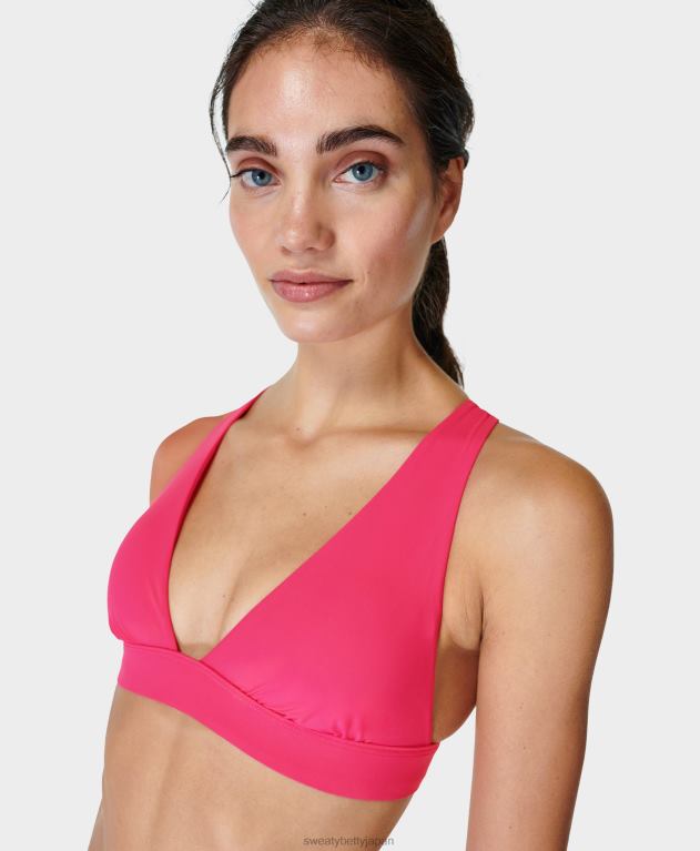 Sweaty Betty 女性 ペニンシュラ エクストラ ライフ ビキニトップ L4RHF441 衣類 グローピンク