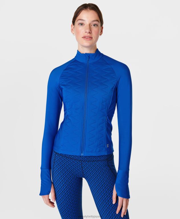 Sweaty Betty 女性 ライトスピードランニングジャケット L4RHF446 衣類 ライトニングブルー