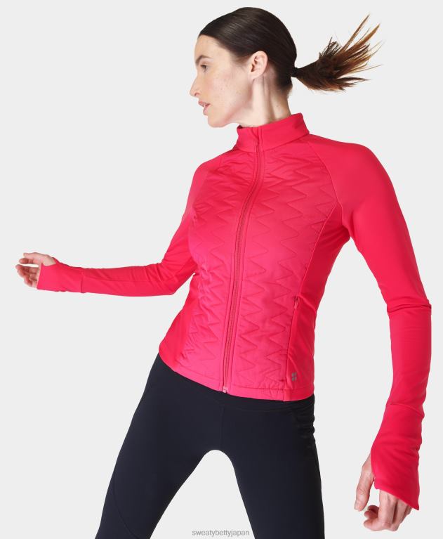 Sweaty Betty 女性 ライトスピードランニングジャケット L4RHF448 衣類 ヴィーナスピンク