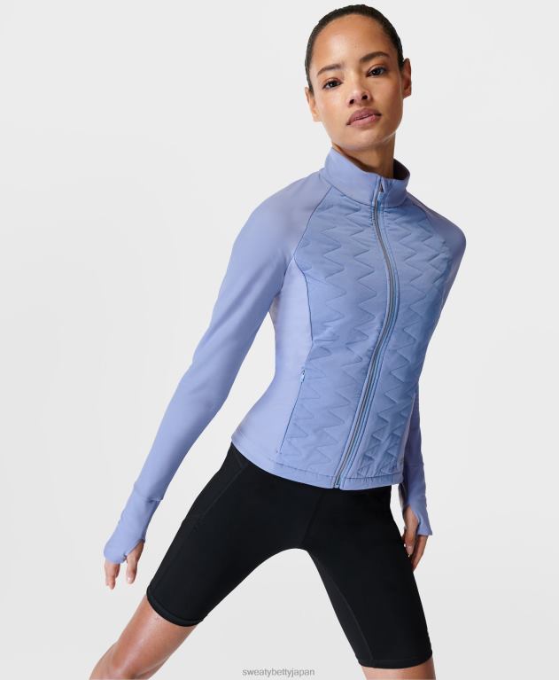 Sweaty Betty 女性 ライトスピードランニングジャケット L4RHF450 衣類 流体青