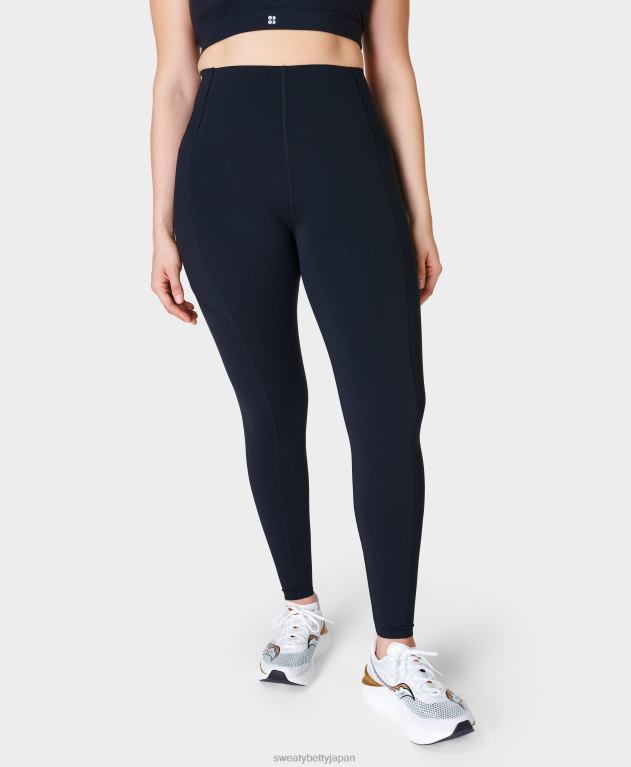 Sweaty Betty 女性 パワー ウルトラスカルプト ハイウエスト ワークアウト レギンス L4RHF471 衣類 黒