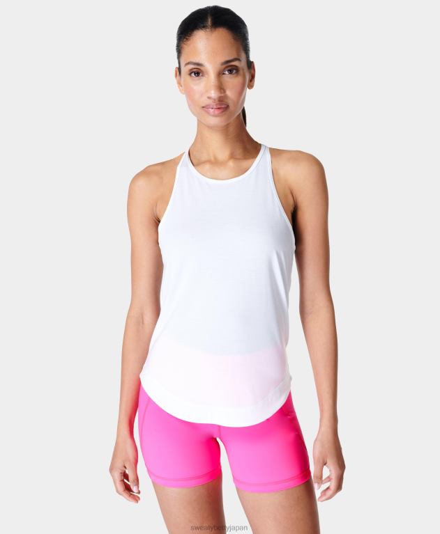 Sweaty Betty 女性 呼吸しやすいランニングタンク L4RHF476 衣類 白