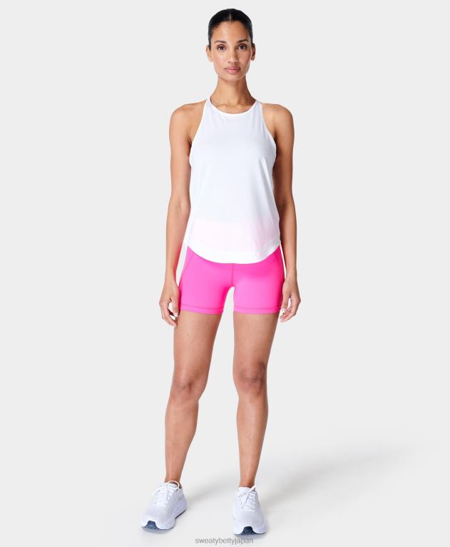 Sweaty Betty 女性 呼吸しやすいランニングタンク L4RHF476 衣類 白