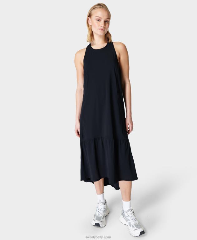 Sweaty Betty 女性 エクスプローラーエース ミディドレス L4RHF508 衣類 黒