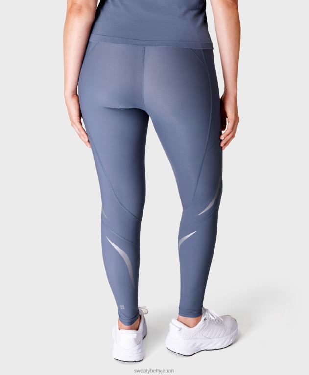 Sweaty Betty 女性 無重力イルミネーションランニングレギンス L4RHF521 衣類 無限の青