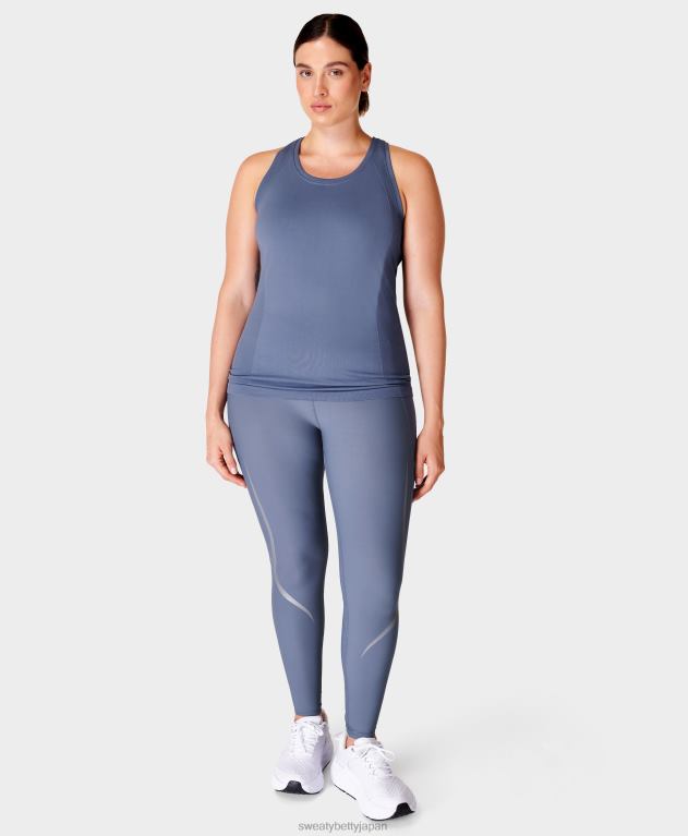 Sweaty Betty 女性 無重力イルミネーションランニングレギンス L4RHF521 衣類 無限の青